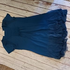 Southern Fried Chics Blue Babydoll Cowgirl Dress
